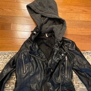 Free people leather jacket